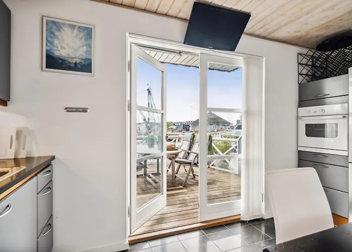 Charming Right At Marina With Terraces Overlooking The Water Close To The Kattegat Centre, The And Cosy Cafes
